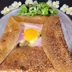galette complete oeuf jambon champignons salade